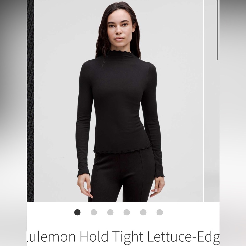 Lululemon Hold Tight Lettuce Edge Top NWT!